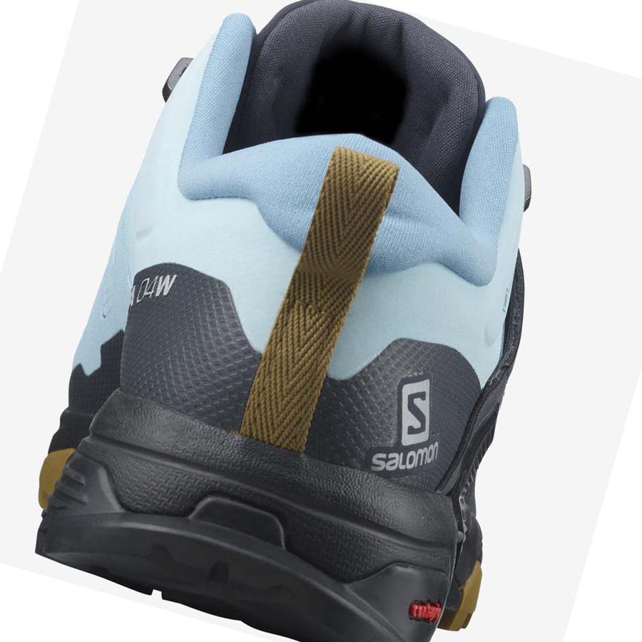 Salomon WoX ULTRA 4 GORE-TEX Túracipő Női Fekete Kék | HU 2802LIS